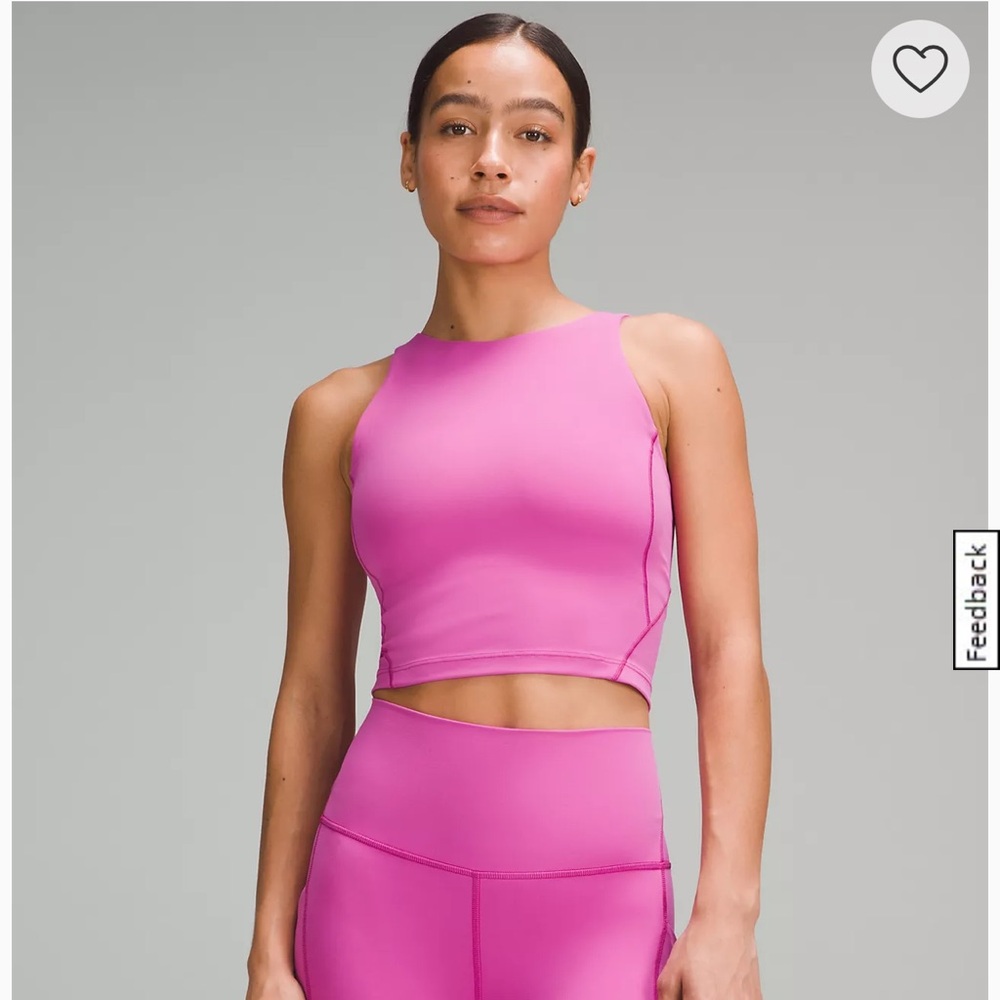 lululemon Align High-Neck Tank Top
Light Support in Pow pink tone size 6